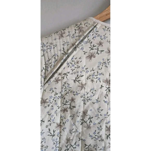 BLANK NYC X Anthropologie  Jacket Women's XS Tan Floral Forest Quilted Zip Up - Picture 8 of 11
